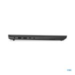 Vista frontal del Lenovo V15 G3 IAP con procesador Intel Core i7-1255U, 8 GB de RAM DDR4, 512 GB SSD, pantalla Full HD de 15.6 pulgadas, Wi-Fi 5 y Windows 11 Pro, en color negro. SKU: 82TT0009SP