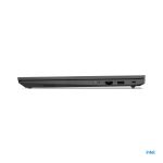 Vista frontal del Lenovo V15 G3 IAP con procesador Intel Core i7-1255U, 8 GB de RAM DDR4, 512 GB SSD, pantalla Full HD de 15.6 pulgadas, Wi-Fi 5 y Windows 11 Pro, en color negro. SKU: 82TT0009SP