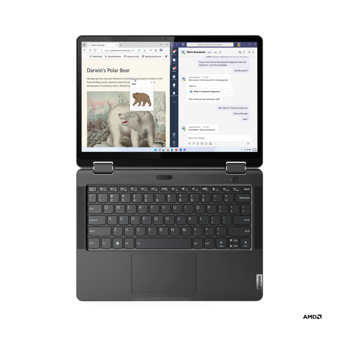 Lenovo 13w Yoga Gen 2 AMD Ryzen™ 5 7530U Híbrido (2-en-1) 33,8 cm (13.3″) Pantalla táctil WUXGA 16 GB DDR4-SDRAM 512 GB SSD Wi-Fi 6 (802.11ax) Windows 11 Pro Italiano Negro 5 Razones para comprar Lenovo 13w Yoga Gen 2