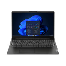 Lenovo V15 G4 AMN laptop con AMD Ryzen 3 7320U, pantalla de 15.6 pulgadas Full HD, 8 GB de RAM LPDDR5-SDRAM, 256 GB SSD, Wi-Fi 5, Windows 11 Home, en color negro. SKU: 82YU00U7IX