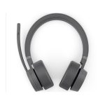 Auriculares Lenovo Go Wireless ANC de tipo diadema en color gris, con conectividad Bluetooth y USB Tipo C, ideales para oficinas y centros de llamadas. SKU: GXD1C99239