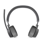 Auriculares Lenovo Go Wireless ANC de tipo diadema en color gris, con conectividad Bluetooth y USB Tipo C, ideales para oficinas y centros de llamadas. SKU: GXD1C99239
