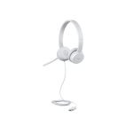 Auriculares alámbricos Lenovo GXD1E71385, conector USB tipo A, color gris. Ideal para llamadas y música