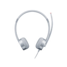 Lenovo 100 Stereo Analogue Headset, auriculares estéreo analógicos en color plata, ideales para oficina o centro de llamadas, SKU GXD1E71386