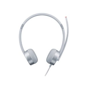 Lenovo 100 Stereo Analogue Headset, auriculares estéreo analógicos en color plata, ideales para oficina o centro de llamadas, SKU GXD1E71386