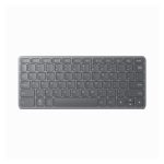 Teclado Lenovo modelo ZG38C05816, universal, con conexión USB y Bluetooth, configuración QWERTY en español, color gris.