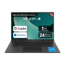 LG 14Z90RU-G.AP55B, ordenador portátil de 14 pulgadas con procesador Intel Core i5-1334U, 16 GB de RAM LPDDR4x-SDRAM, 512 GB SSD, Wi-Fi 6E y Windows 11 Pro en color negro. SKU: 14Z90RU-G.AP55B
