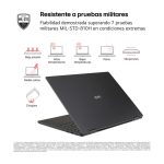 Portátil LG Gram 14Z90T con Intel Core Ultra 7, pantalla de 14 pulgadas WUXGA, 32 GB LPDDR5x-SDRAM, 1 TB SSD, Wi-Fi 6E, Windows 11 Pro, en color negro. SKU: 14Z90T-V.AP88B