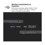 Portátil LG Gram 14Z90T con Intel Core Ultra 7, pantalla de 14 pulgadas WUXGA, 32 GB LPDDR5x-SDRAM, 1 TB SSD, Wi-Fi 6E, Windows 11 Pro, en color negro. SKU: 14Z90T-V.AP88B