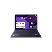 LG Gram Pro 16Z90TS-G.AU99B ordenador portátil con Intel Core Ultra 9, pantalla de 16 pulgadas 2.5K, 32 GB de RAM LPDDR5x-SDRAM, SSD de 1 TB y Wi-Fi 7. SKU: 16Z90TS-G.AU99B
