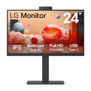 Monitor LG 24BA850-B para PC, pantalla de 23.8 pulgadas, resolución 1920 x 1080 píxeles, color negro, SKU 24BA850-B