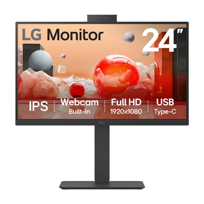 LG Monitor 24BA850-B Full HD 23.8 pulgadas Negro Monitor LG 24BA850-B para PC, pantalla de 23.8 pulgadas, resolución 1920 x 1080 píxeles, color negro, SKU 24BA850-B