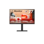 Monitor LG de 27 pulgadas para PC, resolución 1920 x 1080 píxeles, Full HD, LCD en color negro, SKU 27BA650-B