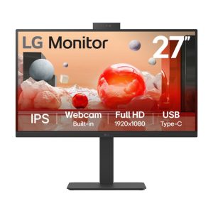 Pantalla para PC LG 27BA850-B 27 pulgadas, resolución 1920 x 1080 píxeles, Full HD en color negro. SKU: 27BA850-B