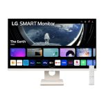 Monitor LG 27SR50F-W con pantalla de 27 pulgadas, resolución 1920 x 1080 Pixeles, Full HD y tecnología LED en color blanco. SKU: 27SR50F-W.AEU