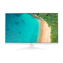 Panel frontal del LG 27TQ615S-WZ Televisor 68,6 cm (27 pulgadas) Full HD Smart TV Wifi en color blanco con 250 cd / m² de brillo.