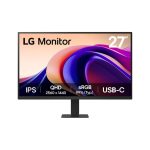 Monitor LG de 27 pulgadas con resolución QHD de 2560x1440 píxeles en color negro, SKU 27U631A-B