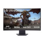 Monitor para PC LG 32GS60QC-B de 31.5 pulgadas con resolución 2560 x 1440 píxeles Quad HD en color negro, SKU 32GS60QC-B