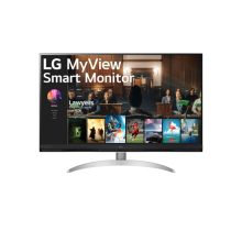 Monitor LG 32SQ700S-W de 32 pulgadas, resolución 3480 x 2160 pixeles, 4K Ultra HD LCD color blanco, SKU 32SQ700S-W
