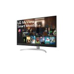 Monitor LG 32SQ700S-W de 32 pulgadas, resolución 3480 x 2160 pixeles, 4K Ultra HD LCD color blanco, SKU 32SQ700S-W