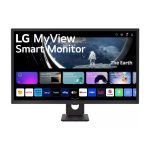 Monitor LG MyView Smart de 80 cm (31.5 pulgadas), resolución 1920 x 1080 píxeles, Full HD, pantalla LCD, color negro. SKU: 32SR50F-B