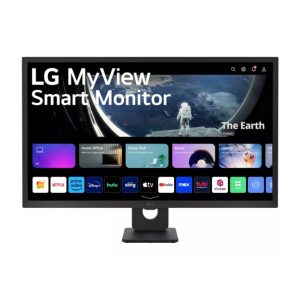 Monitor LG MyView Smart de 80 cm (31.5 pulgadas), resolución 1920 x 1080 píxeles, Full HD, pantalla LCD, color negro. SKU: 32SR50F-B