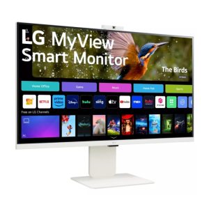 Monitor LG MyView Smart LED 80 cm (31.5 pulgadas), resolución 3840 x 2160 píxeles, 4K Ultra HD, color blanco, SKU 32SR85U-W