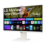 Monitor LG MyView Smart LED 80 cm (31.5 pulgadas), resolución 3840 x 2160 píxeles, 4K Ultra HD, color blanco, SKU 32SR85U-W