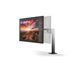 LG 32UN880P-B pantalla para PC de 32 pulgadas con resolución 3840 x 2160 píxeles 4K Ultra HD en color negro. Ideal para diseño gráfico y videojuegos.