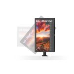Monitor LG 32UN880P-B de 32 pulgadas con resolución 4K Ultra HD en color negro, ideal para PC