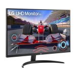 Monitor LG modelo 32UR500-B de 31.5 pulgadas con resolución 4K Ultra HD, color negro. SKU 32UR500-B