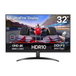 LG 32UR500K-B, pantalla para PC de 31.5 pulgadas, resolución 3840 x 2160 pixeles, 4K Ultra HD, color negro. SKU: 32UR500K-B