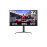 Monitor LG 32UR550K-B de 32 pulgadas para PC con resolución 3840 x 2160 píxeles 4K Ultra HD en color negro. SKU 32UR550K-B.