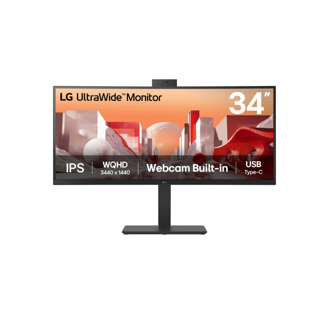 LG Monitor 34 pulgadas Wide Quad HD LCD Negro Monitor LG modelo 34BA85QE-B de 34 pulgadas con resolución 3440 x 1440 Pixeles Wide Quad HD, pantalla LCD en color negro SKU 34BA85QE-B