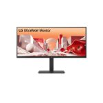 Monitor LG modelo 34BA85QE-B de 34 pulgadas con resolución 3440 x 1440 Pixeles Wide Quad HD, pantalla LCD en color negro SKU 34BA85QE-B