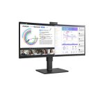 Monitor LG 34BQ77QC-B de 34 pulgadas con resolución 3440 x 1440 Pixeles, UltraWide Dual Quad HD, color negro SKU 34BQ77QC-B