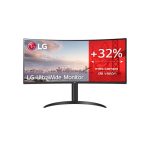 Monitor LED LG 34WP75CP-B de 34 pulgadas, resolución 3440 x 1440, Wide Quad HD, color negro. SKU 34WP75CP-B