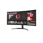 Monitor LG 34WR50QK-B de 34 pulgadas, resolución 3440x1440 pixeles Wide Quad HD en color negro. SKU: 34WR50QK-B