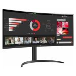 LG UW 34WR55QC-B.AEU pantalla para PC de 34 pulgadas con resolución 3440 x 1440 pixeles, UltraWide y tecnología LED. SKU: 34WR55QC-B.AEU