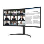 Monitor LG 34WR55QK-B para PC de 34 pulgadas, resolución 3440 x 1440 píxeles Wide Quad HD en color negro. SKU: 34WR55QK-B