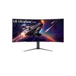 LG pantalla para PC de 113 cm (44.5 pulgadas), resolución 3440 x 1440 pixeles Wide Quad HD OLED en color negro, SKU 45GR95QE-B