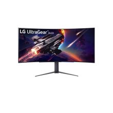 LG pantalla para PC de 113 cm (44.5 pulgadas), resolución 3440 x 1440 pixeles Wide Quad HD OLED en color negro, SKU 45GR95QE-B