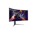 LG pantalla para PC de 113 cm (44.5 pulgadas), resolución 3440 x 1440 pixeles Wide Quad HD OLED en color negro, SKU 45GR95QE-B