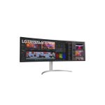 Monitor LG 49WQ95C-W LED de 124,5 cm (49 pulgadas) con resolución 5120 x 1440 píxeles en UltraWide Dual Quad HD, color plata. SKU: 49WQ95C-W