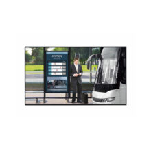 Pantalla plana LG 55XF3E-B de 55 pulgadas para señalización digital, tecnología IPS, brillo de 3000 cd/m², resolución Full HD, color negro. SKU: 55XF3E-B.AEU