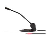 Micrófono para conferencias Lindy 20440 en color negro, ideal para reuniones y presentaciones