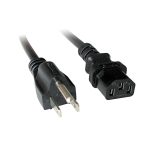 Cable de transmisión negro Lindy de 5 metros con conector C13 (SKU: 30032)