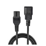 Lindy cable de transmisión negro de 2 metros con acopladores C14 y C15, SKU 30314