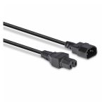 Lindy cable de transmisión negro de 2 metros con acopladores C14 y C15, SKU 30314