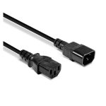 Cable de transmisión Lindy negro de 0,5 metros con conector C14 acoplador y C13 acoplador, SKU 30320